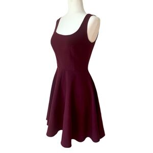 Square Neck, A-Line Cocktail Dress